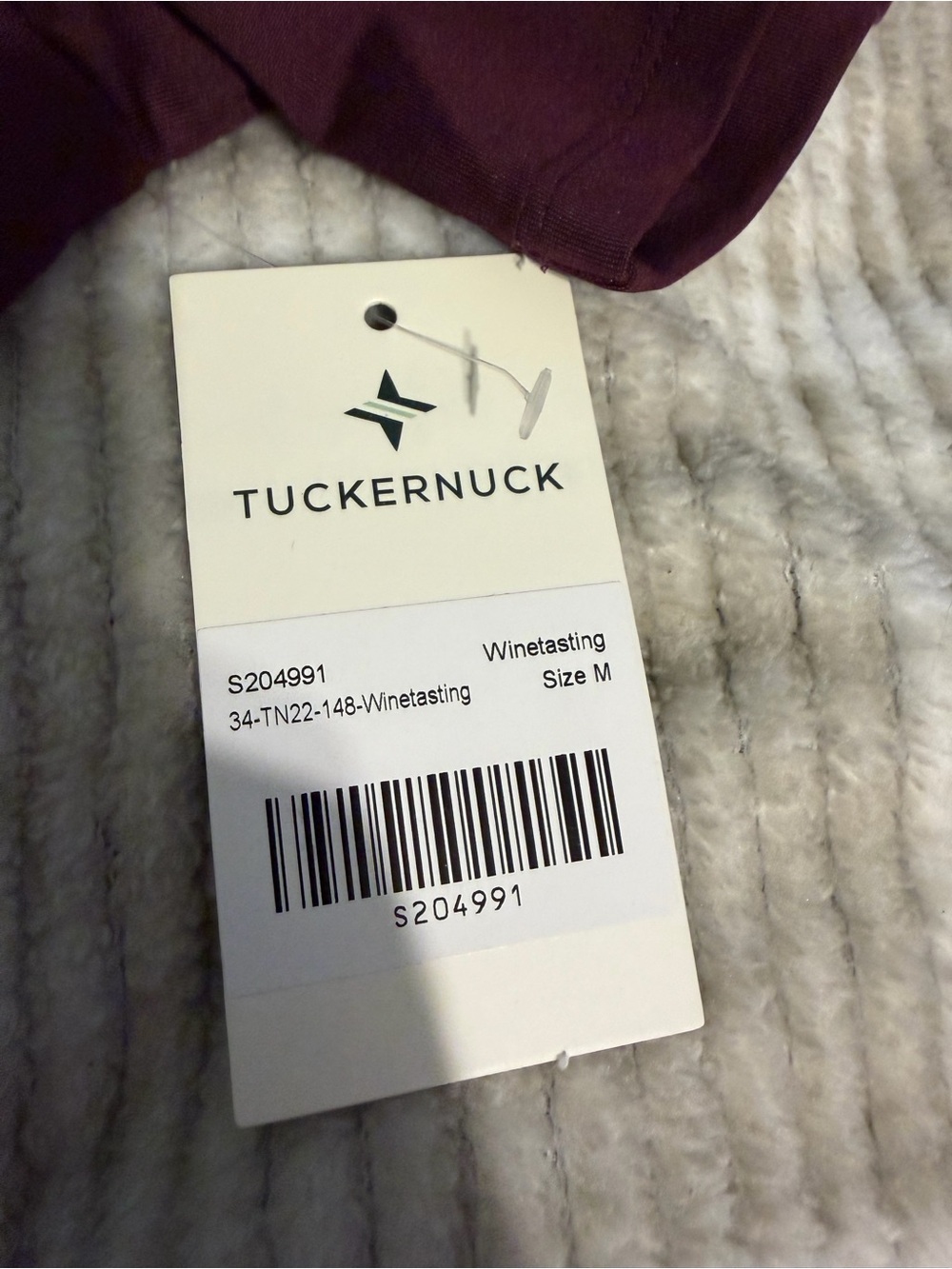 Tuckernuck Burgundy Mini Polo Dress with Cream Collar - Picture 3 of 6